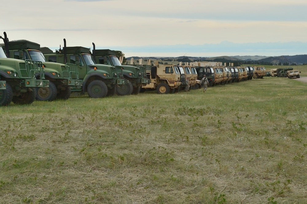 Vehicle Park at COP CUSTER