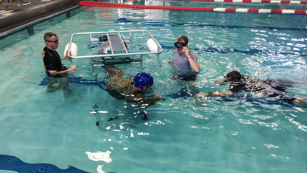 77th TAB train water survival at Fort Hood