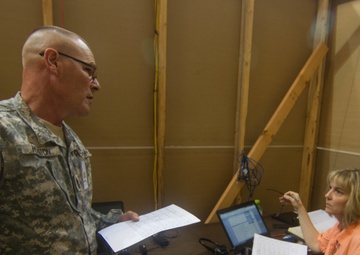 Army Reserve, civilians work together