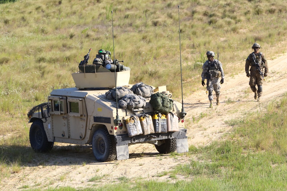 Paratroopers provide security during Operation Panther Shield