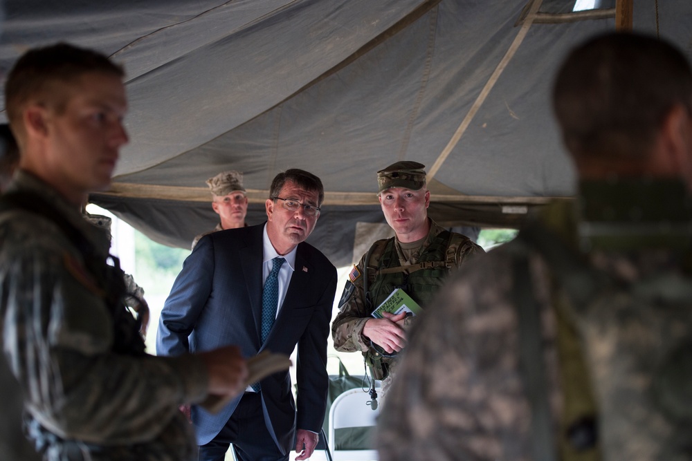 SD observes cadet training, naval warfare technology