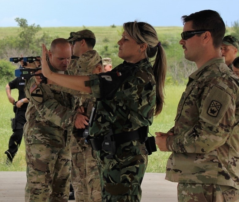 Bulgarian Military Police Cross-Train with the Tennessee Army National Guard during Operation Resolute Castle 16