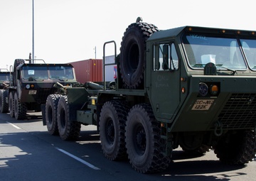 Equipment Arrives at the Port Of Constanta for Saber Guardian Exercise