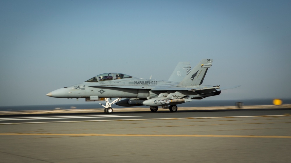 VMFA(AW)-533 Conducts flight operations