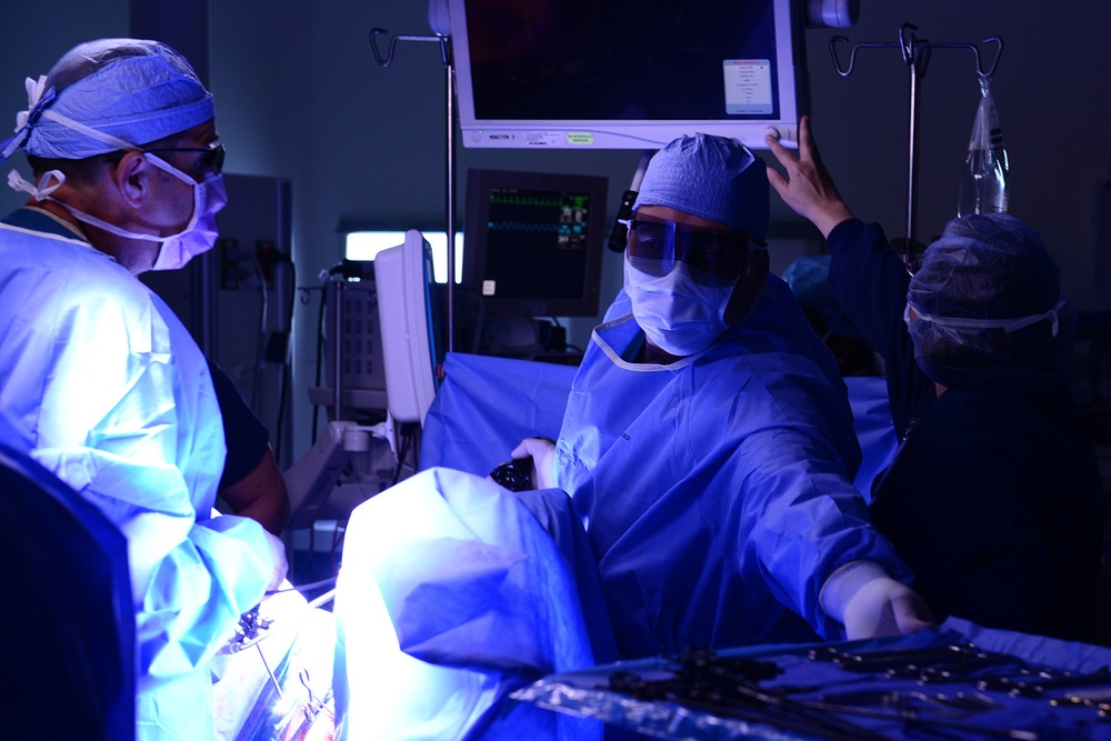 USAF Hospital Langley: 1st active duty hospital with 3-D laparoscopic capability