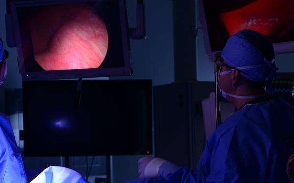 USAF Hospital Langley: 1st active duty hospital with 3-D laparoscopic capability