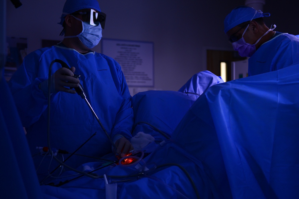 USAF Hospital Langley: 1st active duty hospital with 3-D laparoscopic capability