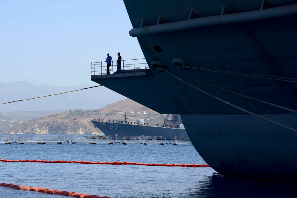 USS Gonzalez (DDG 66) departs Souda Bay, Greece