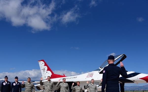 Thunderbirds visit Peterson