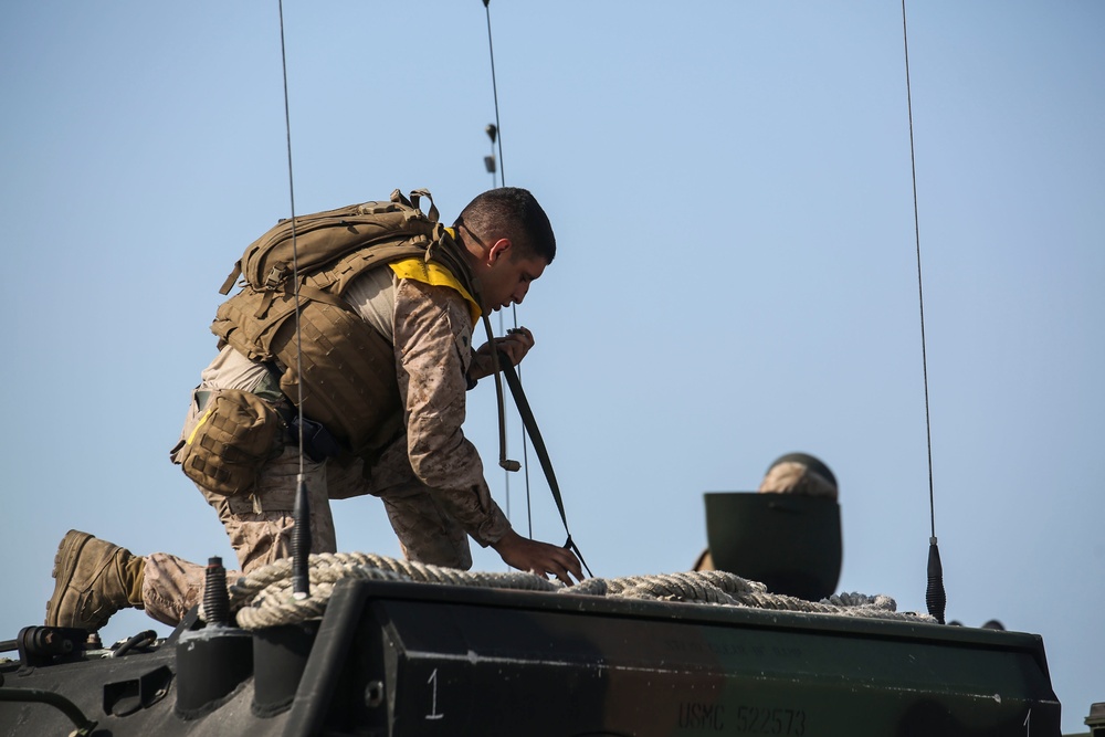 4th AABn arrives in Camp Lejeune for water operations