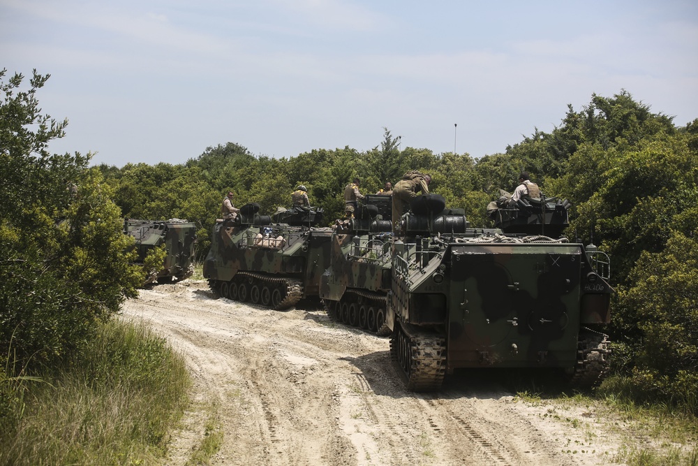 4th AABn arrives in Camp Lejeune for water operations