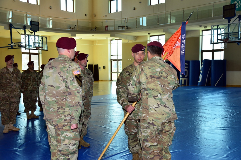 Change of Command Ceremony Charlie Company – 54th Brigade Engineer Battalion, 173rd Airborne Brigade