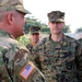 Brig. Gen. Moore visits with Marines of CA16