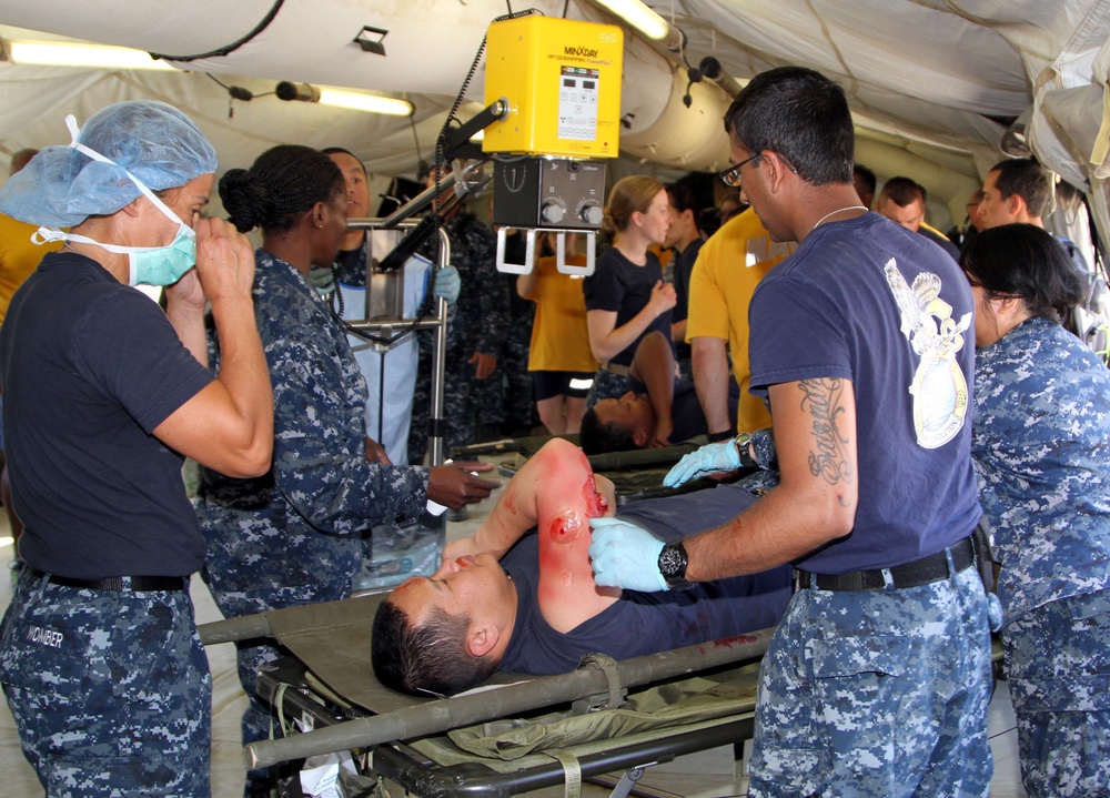 Army Reserve medics assist Navy with mass casualty exercise