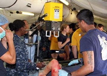 Army Reserve medics assist Navy with mass casualty exercise