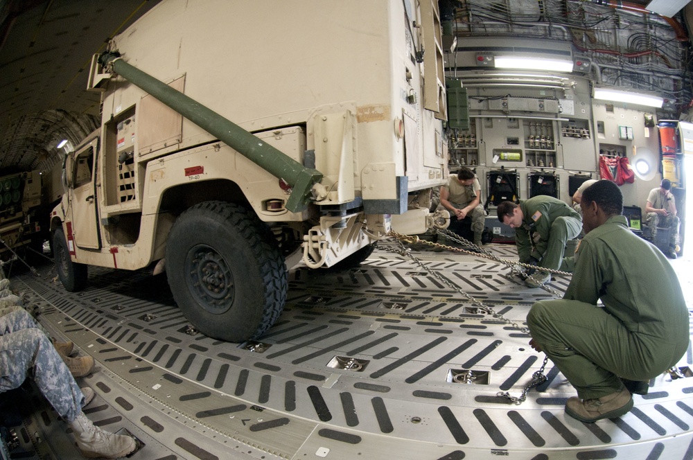 Making it rain: Soldiers, Airmen work together to test HIMARS rapid deployment capabilities