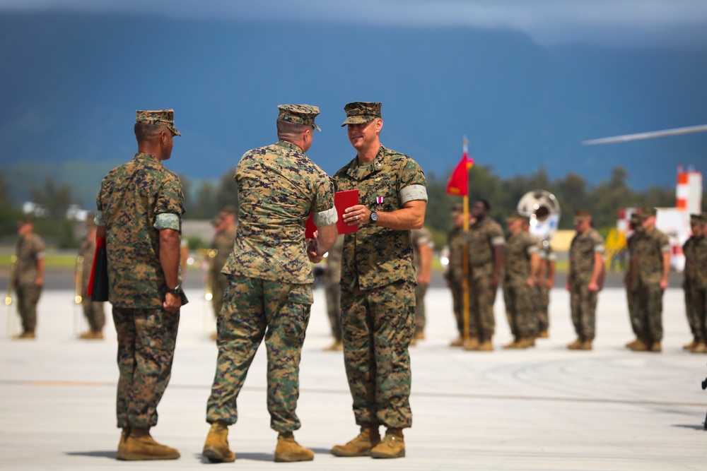 Passing of one commanding officer to another