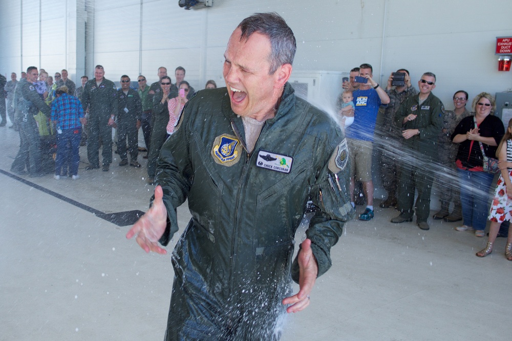 Colonel Corcoran flies last Alaska Raptor mission