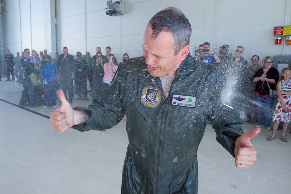 Colonel Corcoran flies last Alaska Raptor mission