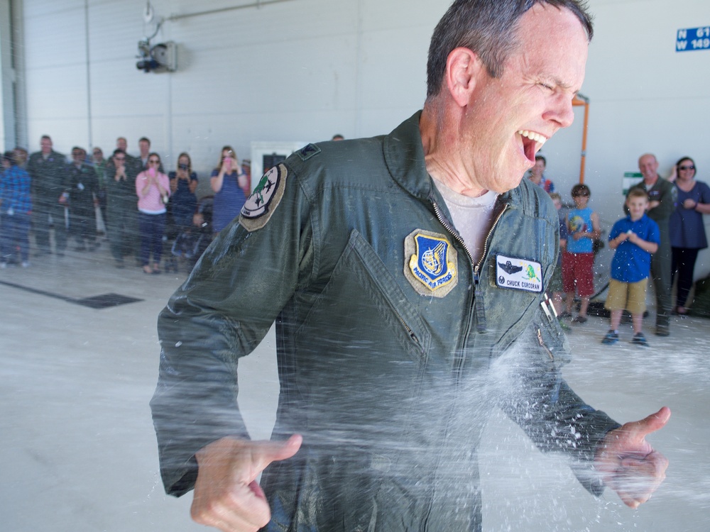 Colonel Corcoran flies last Alaska Raptor mission
