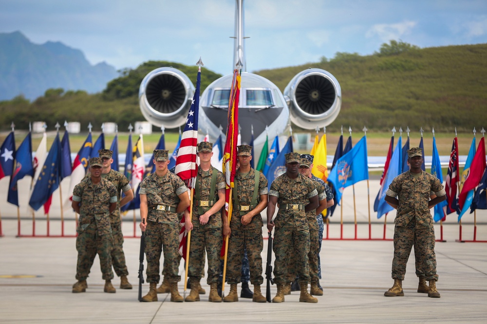 Passing of one commanding officer to anoter