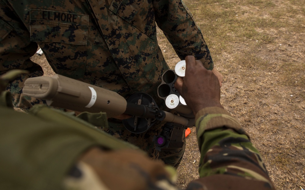 Exercise Tradewinds: Joint weapons training in Jamaica