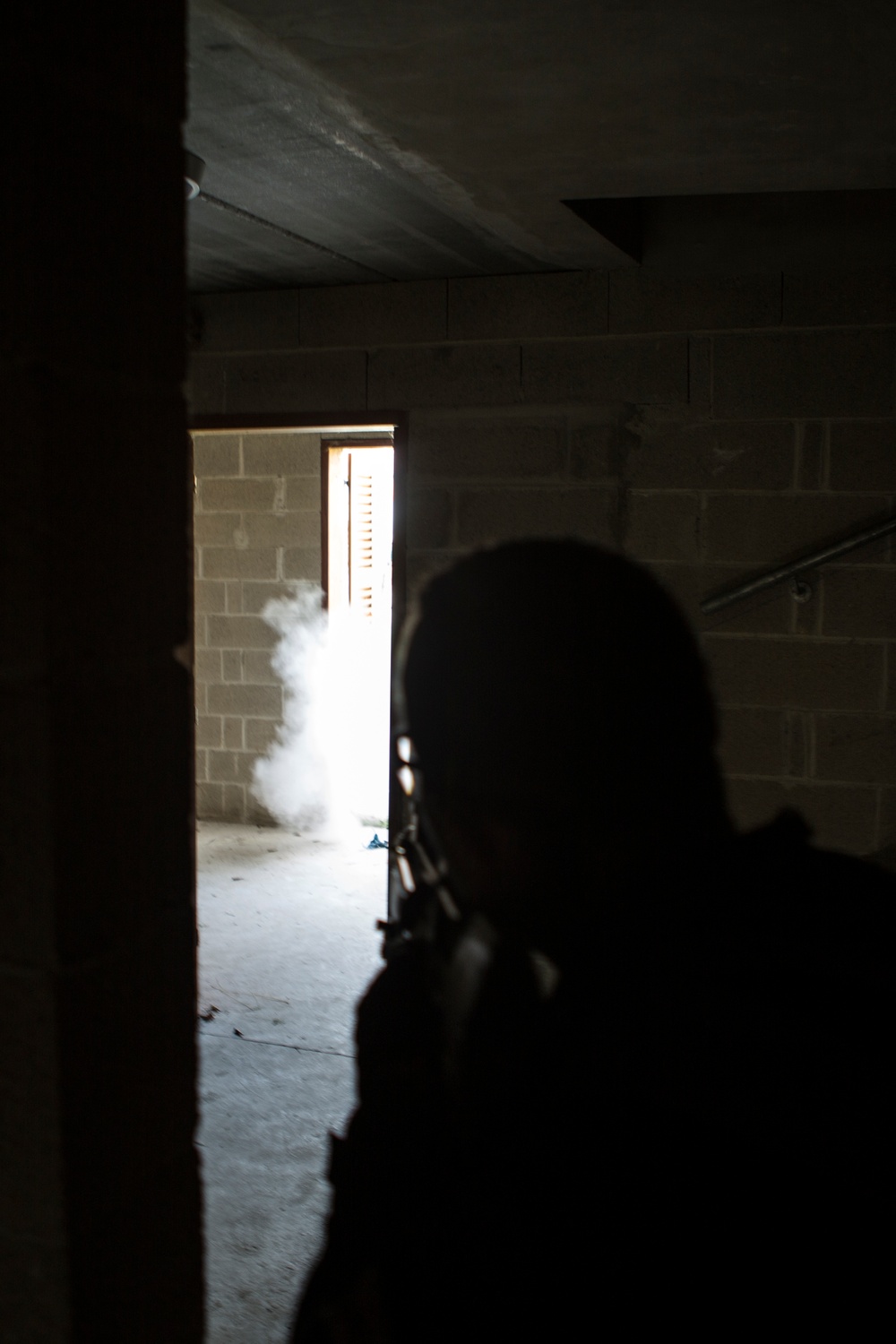 SPMAGTF-CR-AF Marines execute a squad attack training event