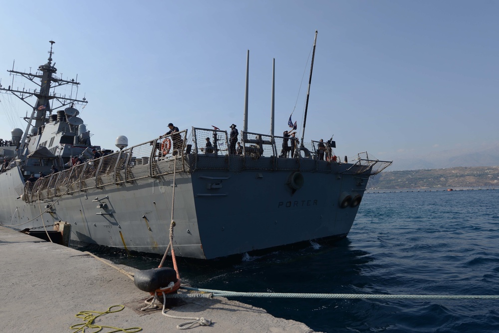 USS Porter (DDG 78) in Souda Bay, Greece