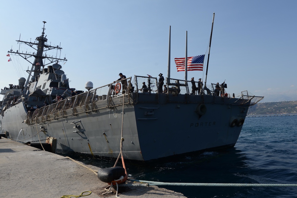 USS Porter (DDG 78) in Souda Bay, Greece