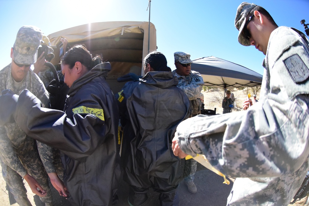 Hawaii Army National Guard conduct CBRNE training during XCTC 2016