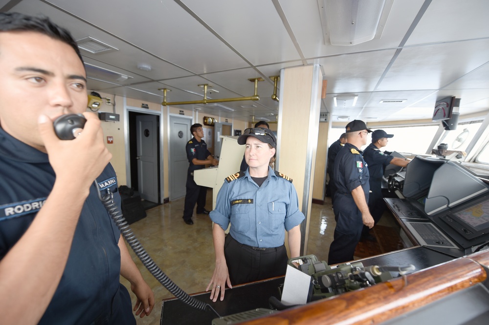 Canadian and Mexican Navies Learn About Partnership During Tradewinds 2016