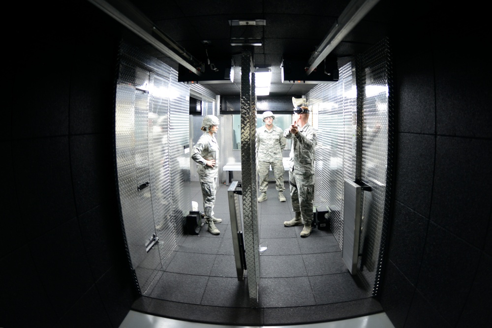 109th Security Forces Squadron come to the 105th Airlift Wing Indoor Range