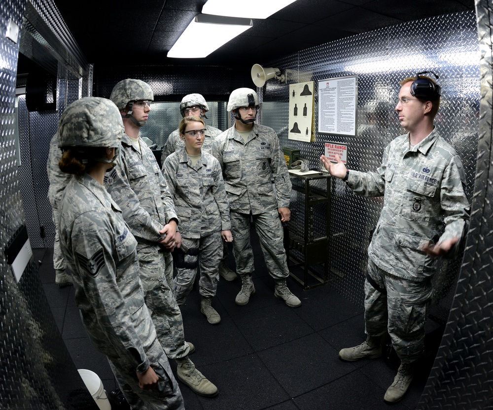 109th Security Forces Squadron come to the 105th Airlift Wing Indoor Range