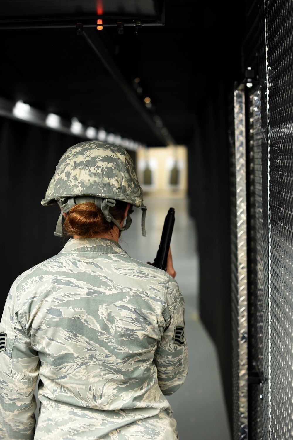109th Security Forces Squadron come to the 105th Airlift Wing Indoor Range