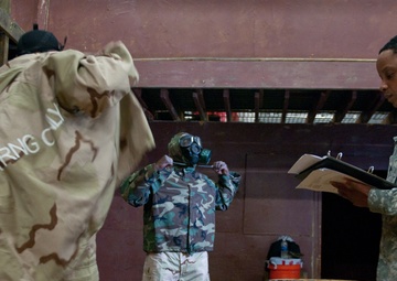 Military policeman competes to gain knowledge