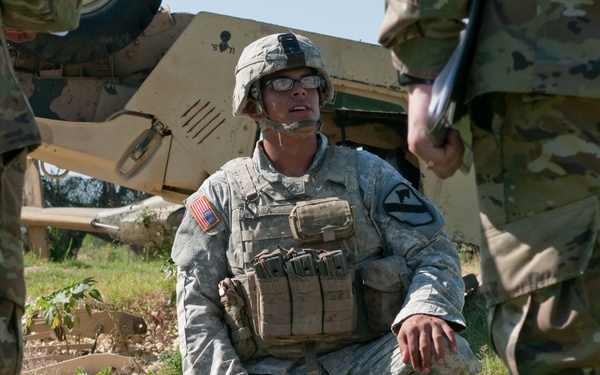 Military policeman competes to gain knowledge