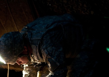 Military policeman competes to gain knowledge