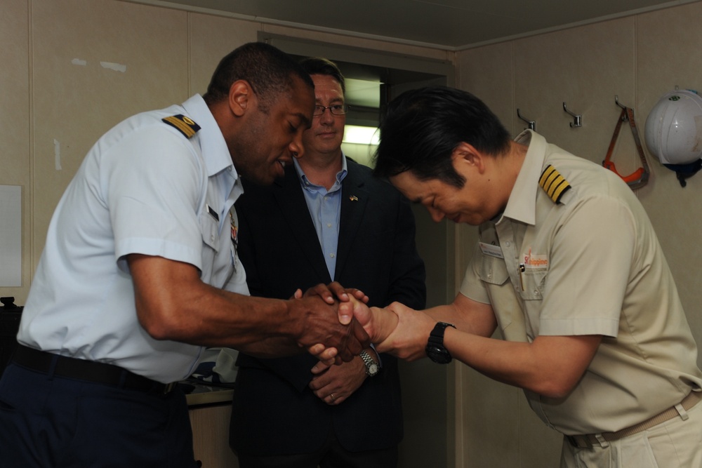 Coast Guard, AMVER recognize crew of K. Coral