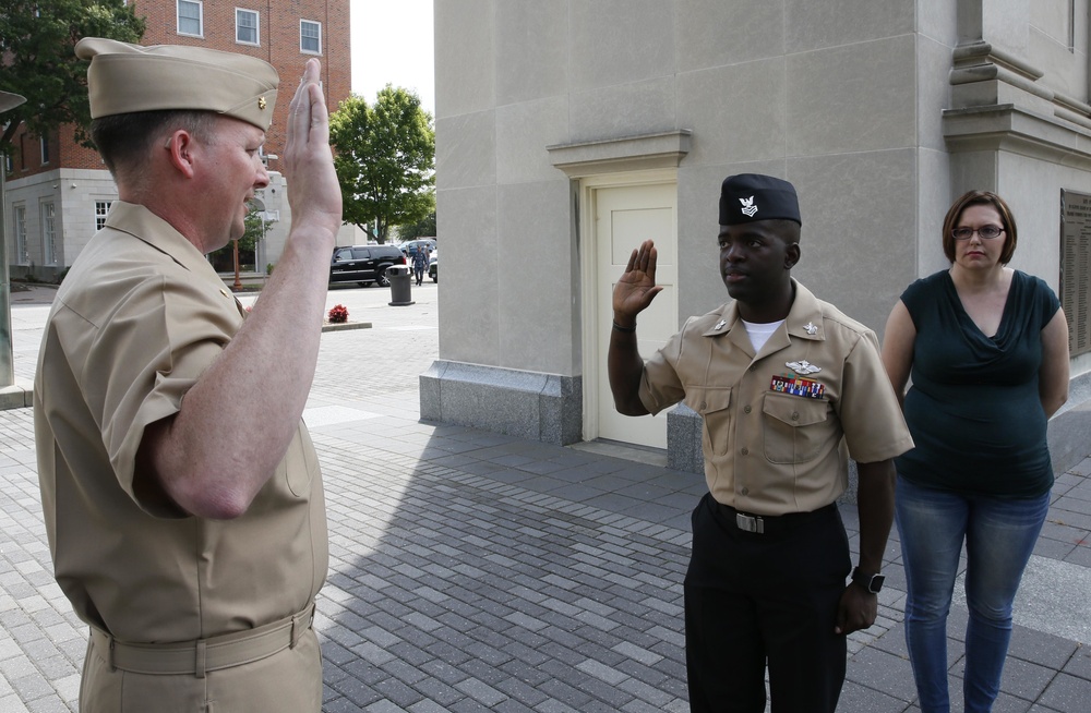 HM1 Fitt's Reenlistment