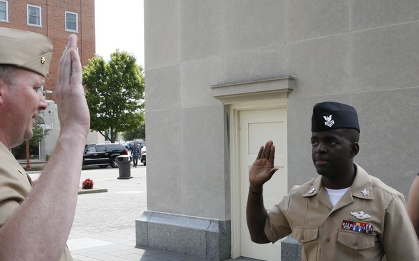 HM1 Fitt's Reenlistment