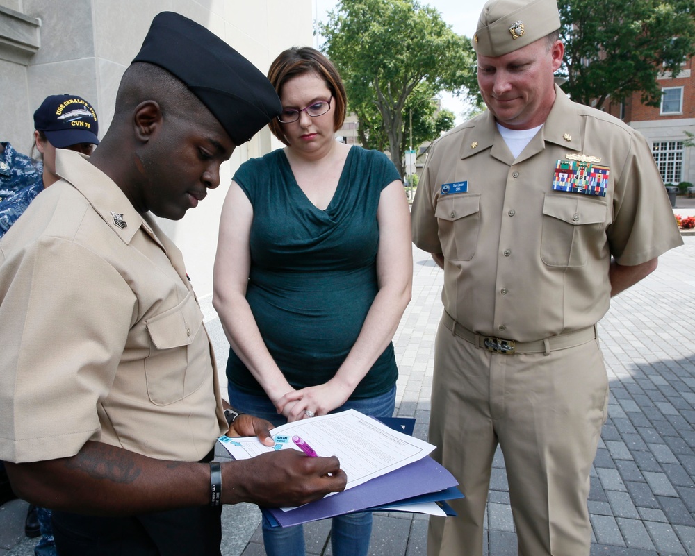 HM1 Fitt's Reenlistment