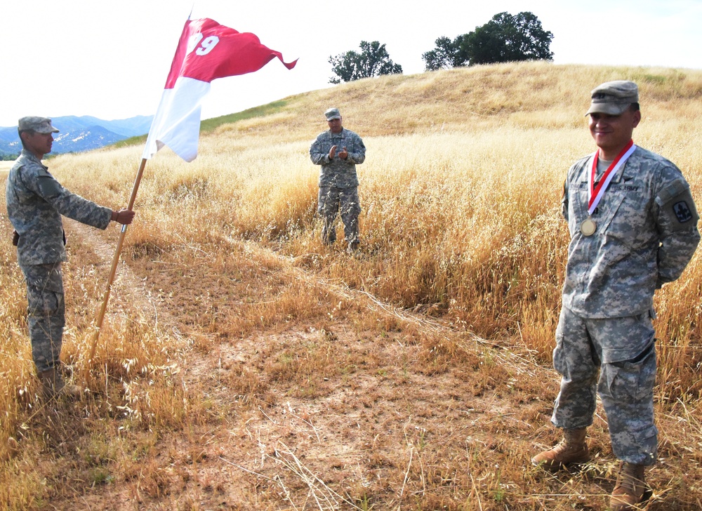 299th Cavalry Regiment inducts a fellow Soldier into Knighthood during XCTC 2016