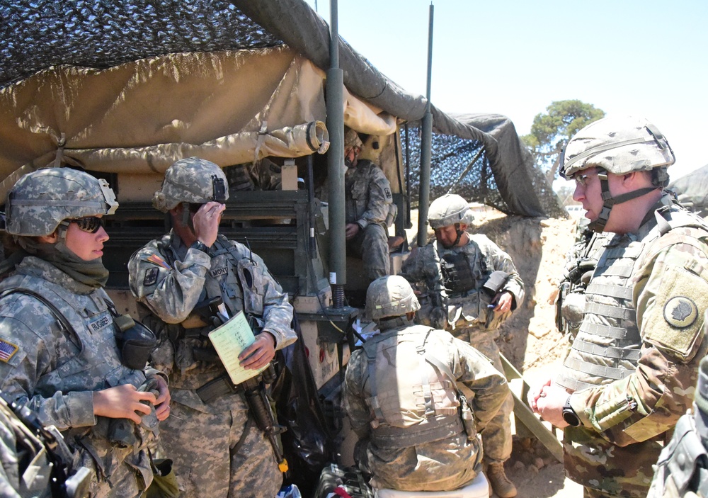 Maj. Gen. Arthur Logan visits 29th IBCT Soldiers during XCTC 2016