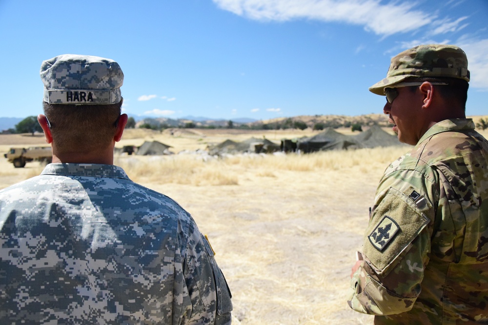 Maj. Gen Kenneth Hara visits 29th IBCT Soldiers during XCTC 2016