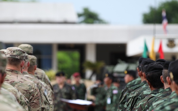U.S. and Thai Soldiers Fall In for Hanuman Guardian
