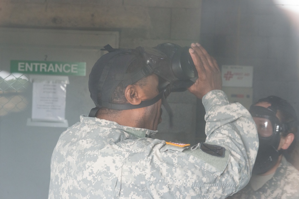 AFNORTH Bn First CBRN Training with M50 Mask