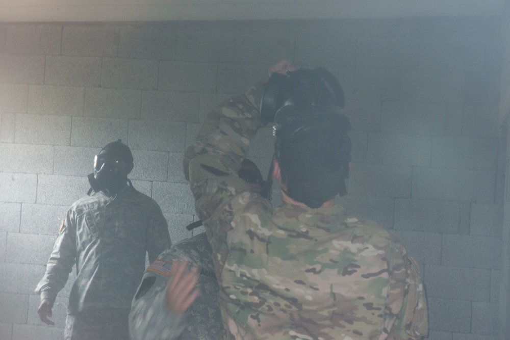 AFNORTH Bn First CBRN Training with M50 Mask