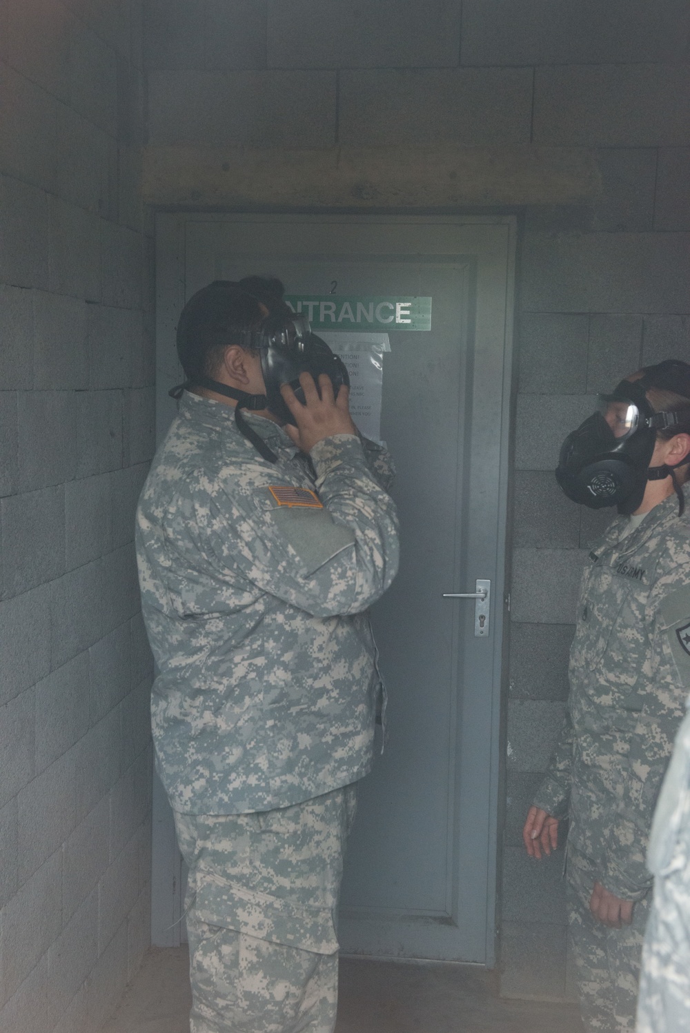 AFNORTH Bn First CBRN Training with M50 Mask