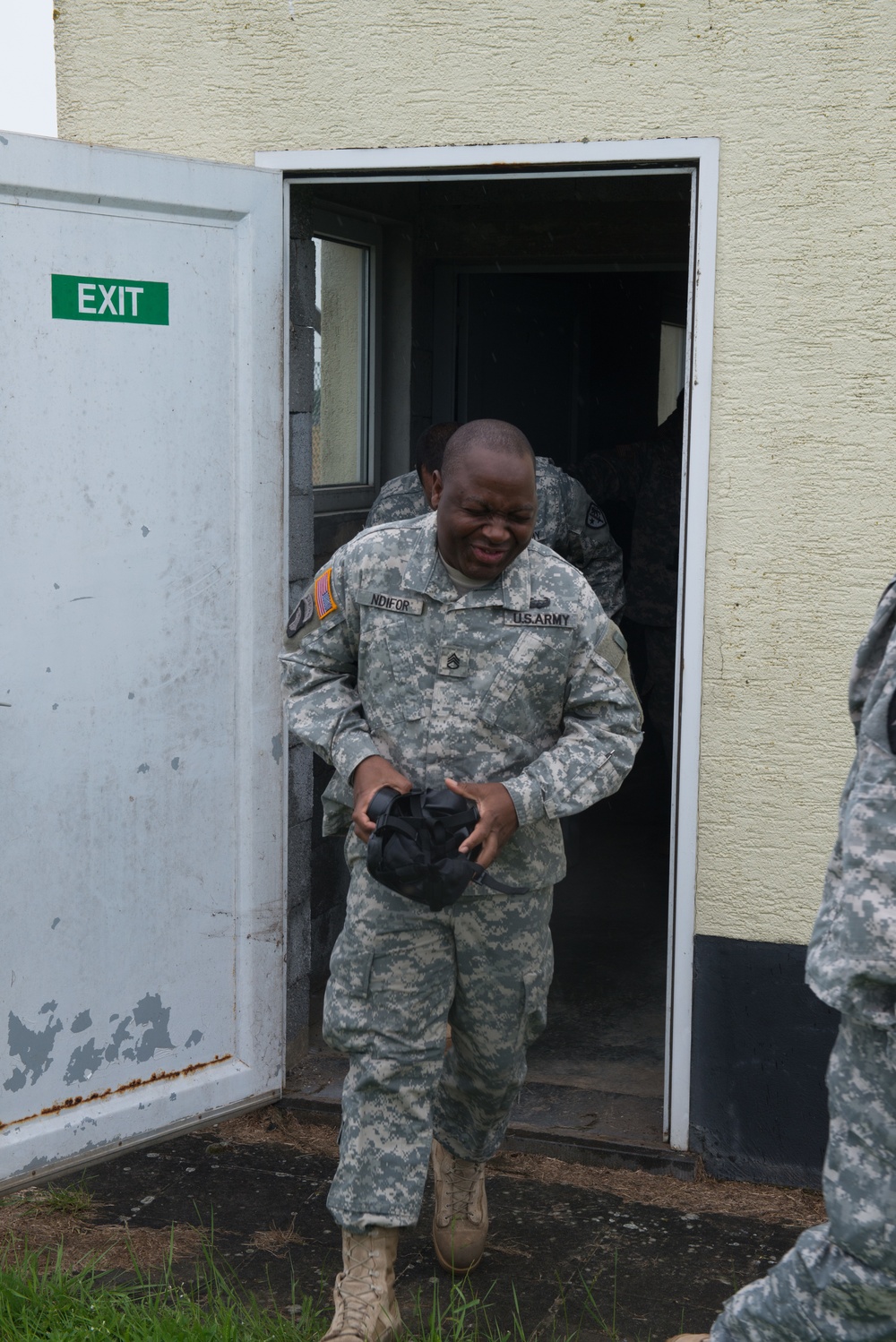 AFNORTH Bn First CBRN Training with M50 Mask