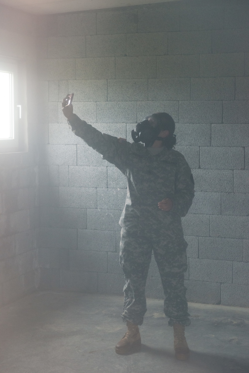 AFNORTH Bn First CBRN Training with M50 Mask